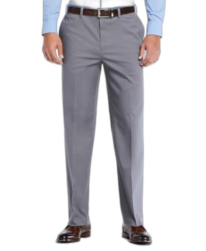 Flat Front Stretch Ultimate Performance Chino Pants with Expandable Waistband