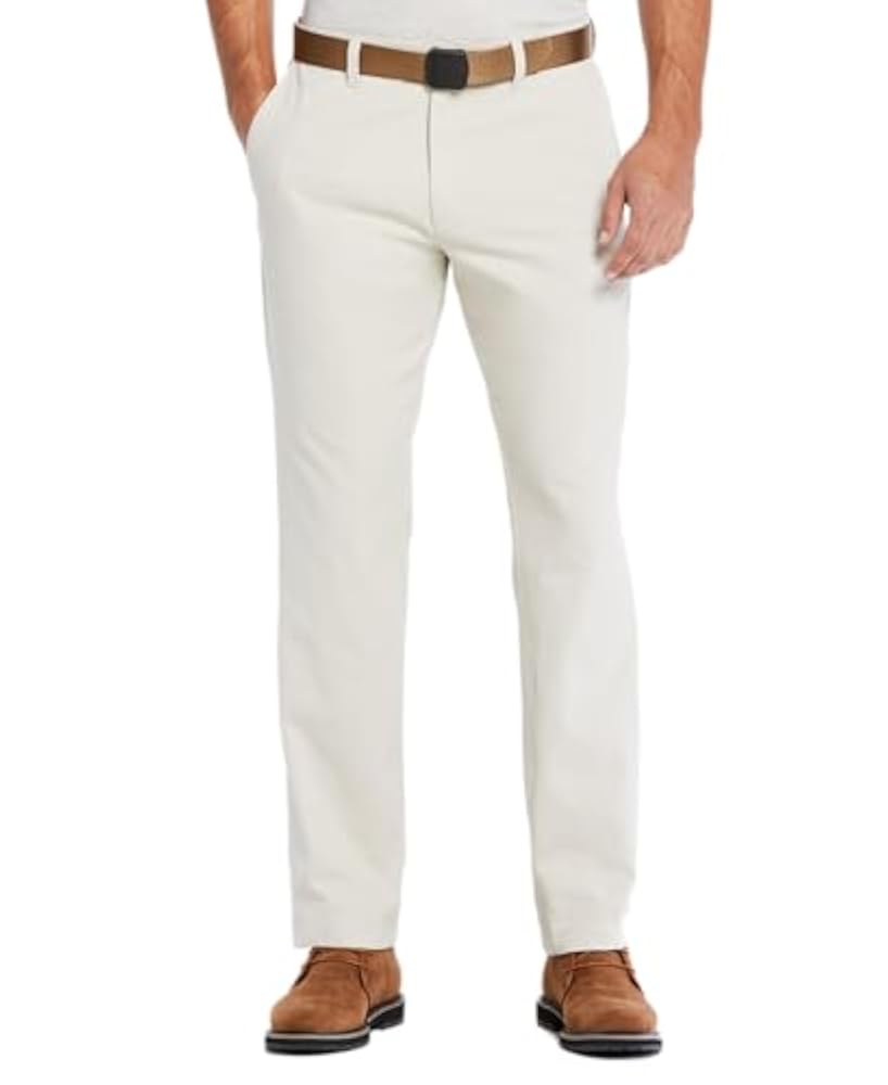 Straight-Fit Pants 100% Cotton, Flat Front Chino