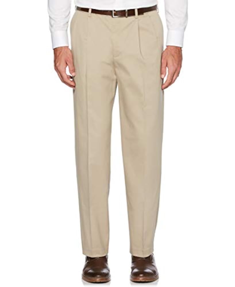 Ultimate Performance Pleated Chino Pants with Expandable Waist