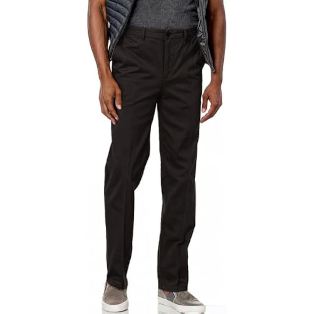 Flat Front Stretch Ultimate Performance Chino Pants with Expandable Waistband
