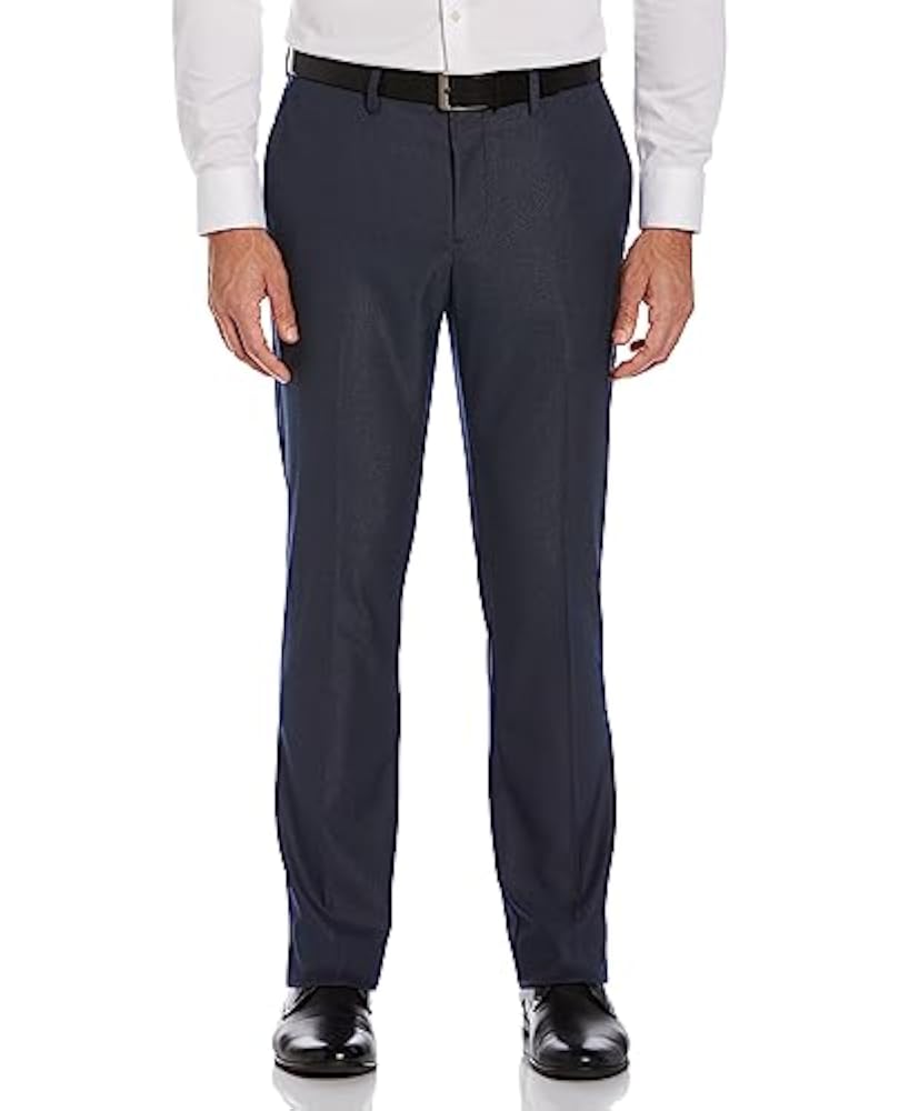 Flat Front Stretch Nailhead with Active Elastic Waistband Pant